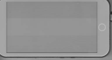 Flatbed scan of the panel showing three horizontal bands: fine stripes at top, a blank middle band, fine stripes at bottom